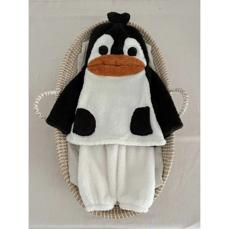 25COS2025 New Arrival Unisex Adult Flannel Penguin Pajamas Sleepwear Halloween Todder Penguin Costume For Child
25COS2025 New Arrival Unisex Adult Flannel Penguin Pajamas Sleepwear Halloween Todder Penguin Costume For Child