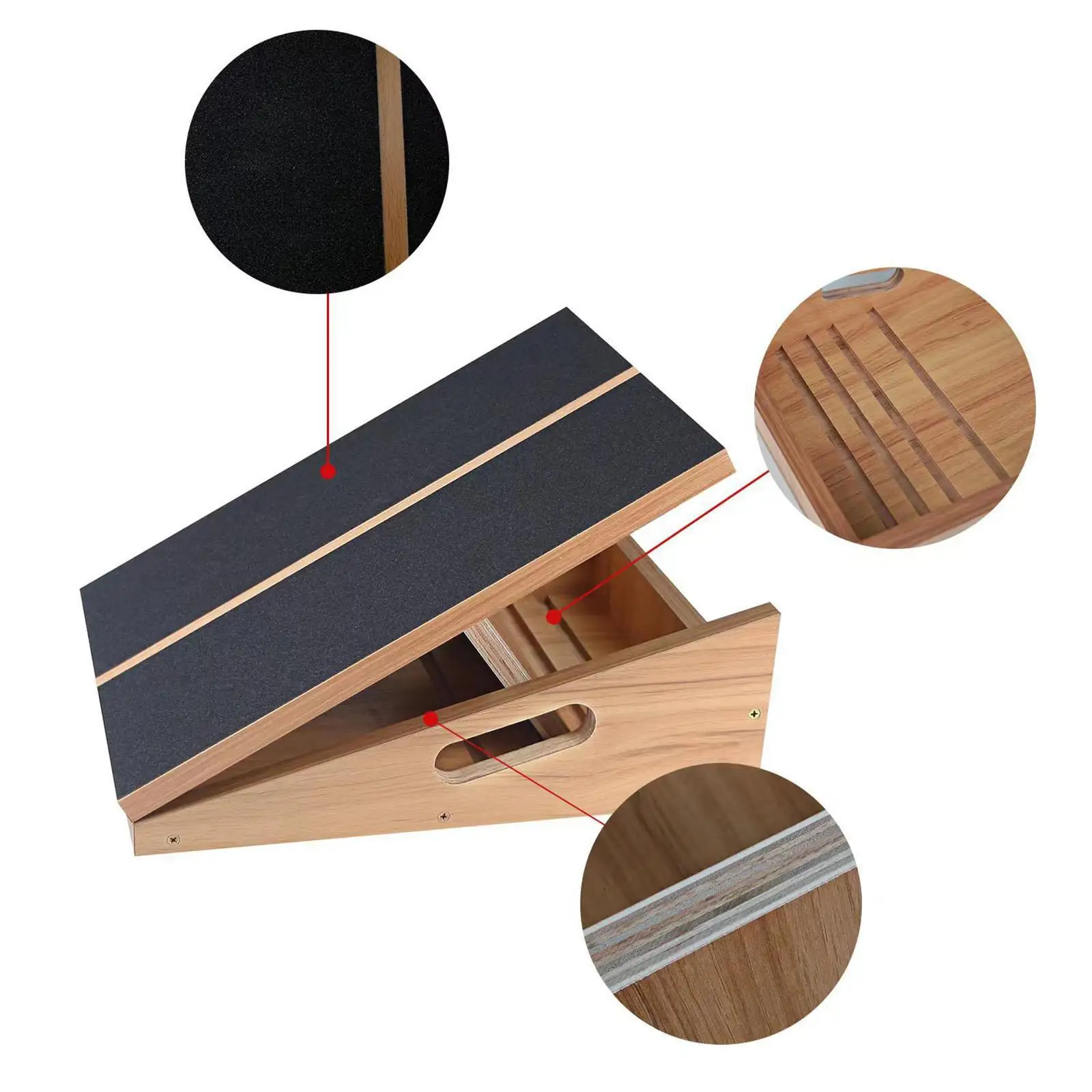 Slant Board for Calf Stretching Folded Balancing Practice Calf Stretching Incline Board for Fitness Exercise Sports Yoga Workout
Slant Board for Calf Stretching Folded Balancing Practice Calf Stretching Incline Board for Fitness Exercise Sports Yoga Workout