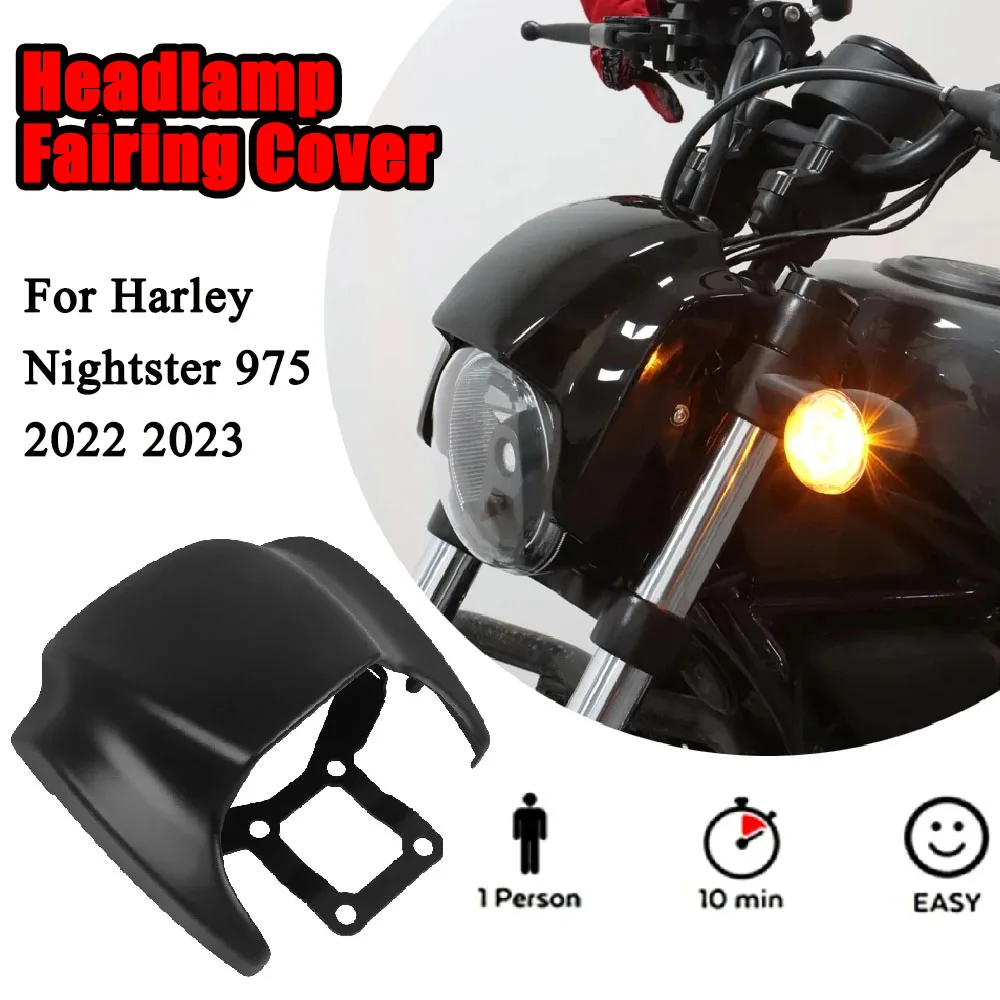 Fit For Harley Nightster 975 RH975 S 2022 2023 Headlamp Fairing Cover Motorcycle Front Headlight Cowl Black Head Light Mask 975
Fit For Harley Nightster 975 RH975 S 2022 2023 Headlamp Fairing Cover Motorcycle Front Headlight Cowl Black Head Light Mask 975