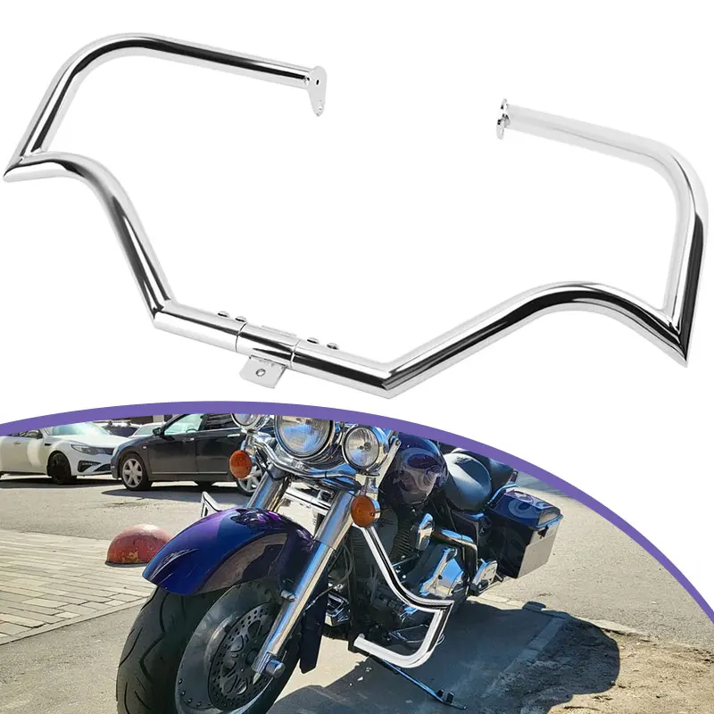 Chrome Motorcycle Highway Crash Bar Engine Guard Accessories Fit For Harley Touring Road King Street Glide 1997-2008
Chrome Motorcycle Highway Crash Bar Engine Guard Accessories Fit For Harley Touring Road King Street Glide 1997-2008