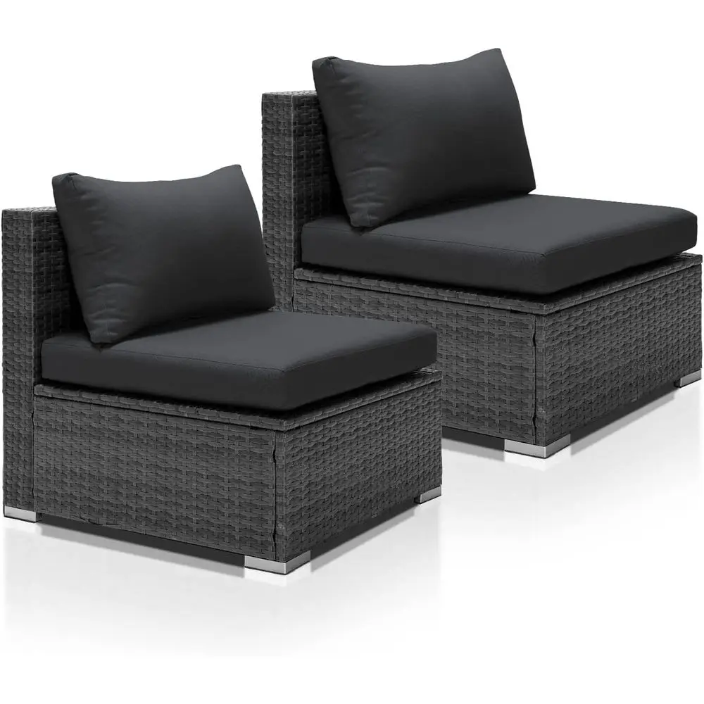Outdoor Patio Sofa Set, 2pcs Armchair Gray PE Rattan Wicker Clearance
Outdoor Patio Sofa Set, 2pcs Armchair Gray PE Rattan Wicker Clearance