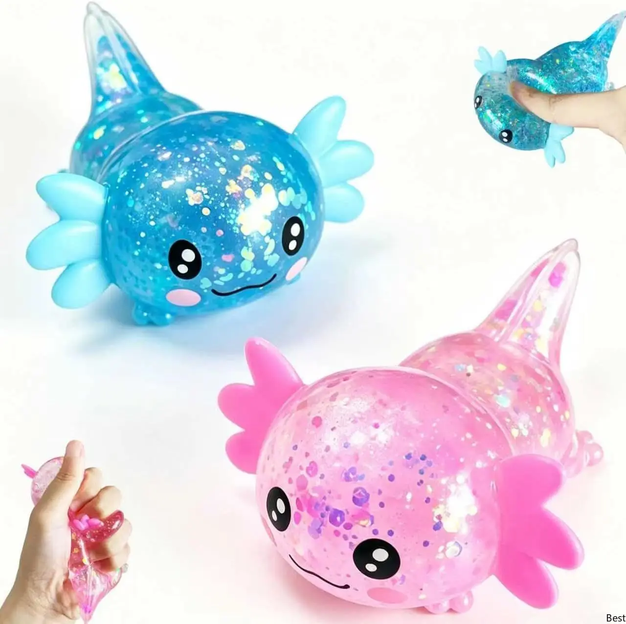 2pack Glitter Axolotls Squishies Toy, Axolotls Stress Relief Toy,Soft Squeeze Sensory Fidget Gadget for Teen & Adult, Office Desk Decor, Party Favors, 4 Colors Available
2pack Glitter Axolotls Squishies Toy, Axolotls Stress Relief Toy,Soft Squeeze Sensory Fidget Gadget for Teen & Adult, Office Desk Decor, Party Favors, 4 Colors Available