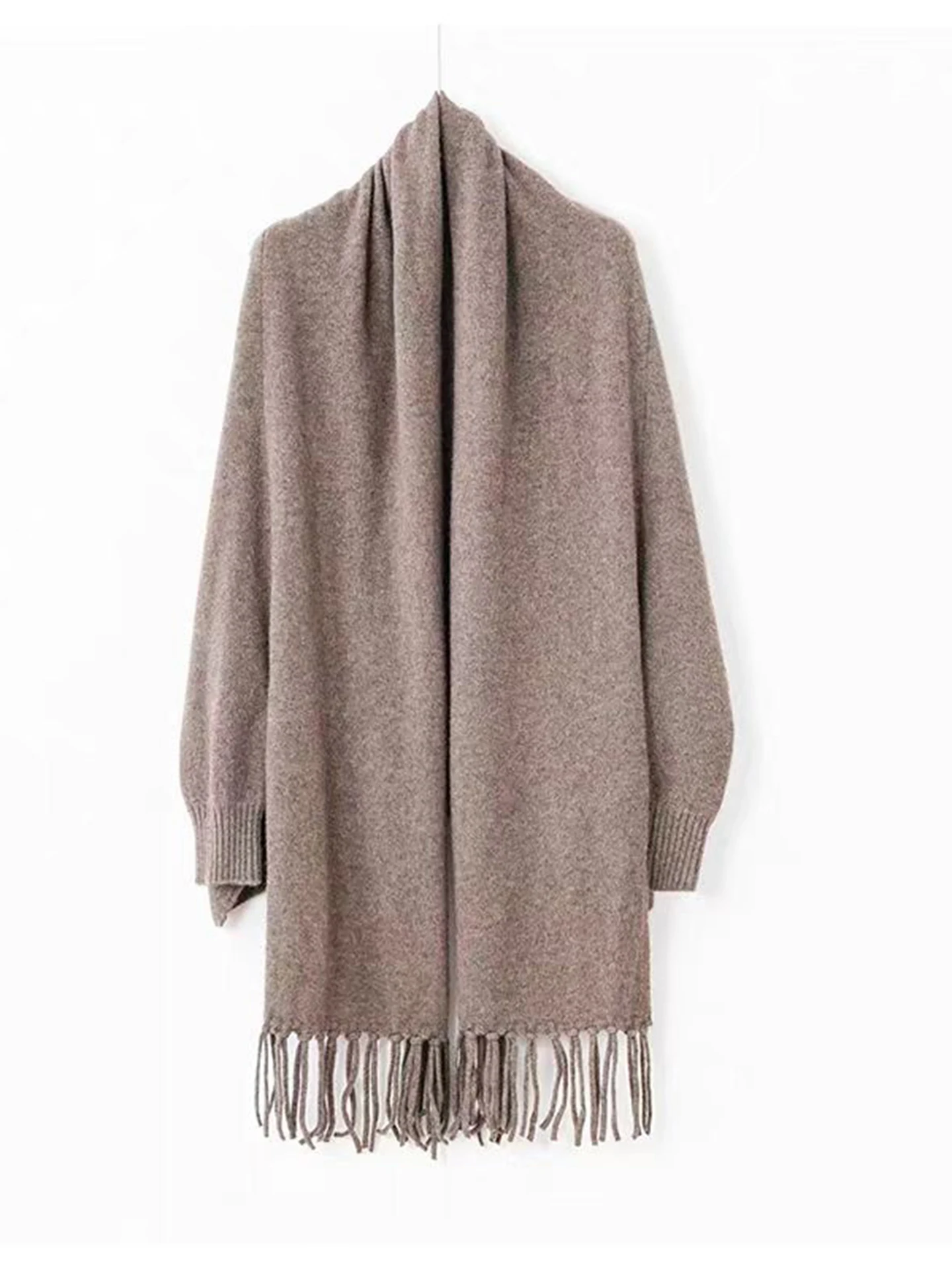 Light Luxury Autumn Winter Woman Shawl New Fashion 100% Merino Wool Knitted Cardigan Soft Long Sleeve Clothing Tops Lady Sweater
Light Luxury Autumn Winter Woman Shawl New Fashion 100% Merino Wool Knitted Cardigan Soft Long Sleeve Clothing Tops Lady Sweater