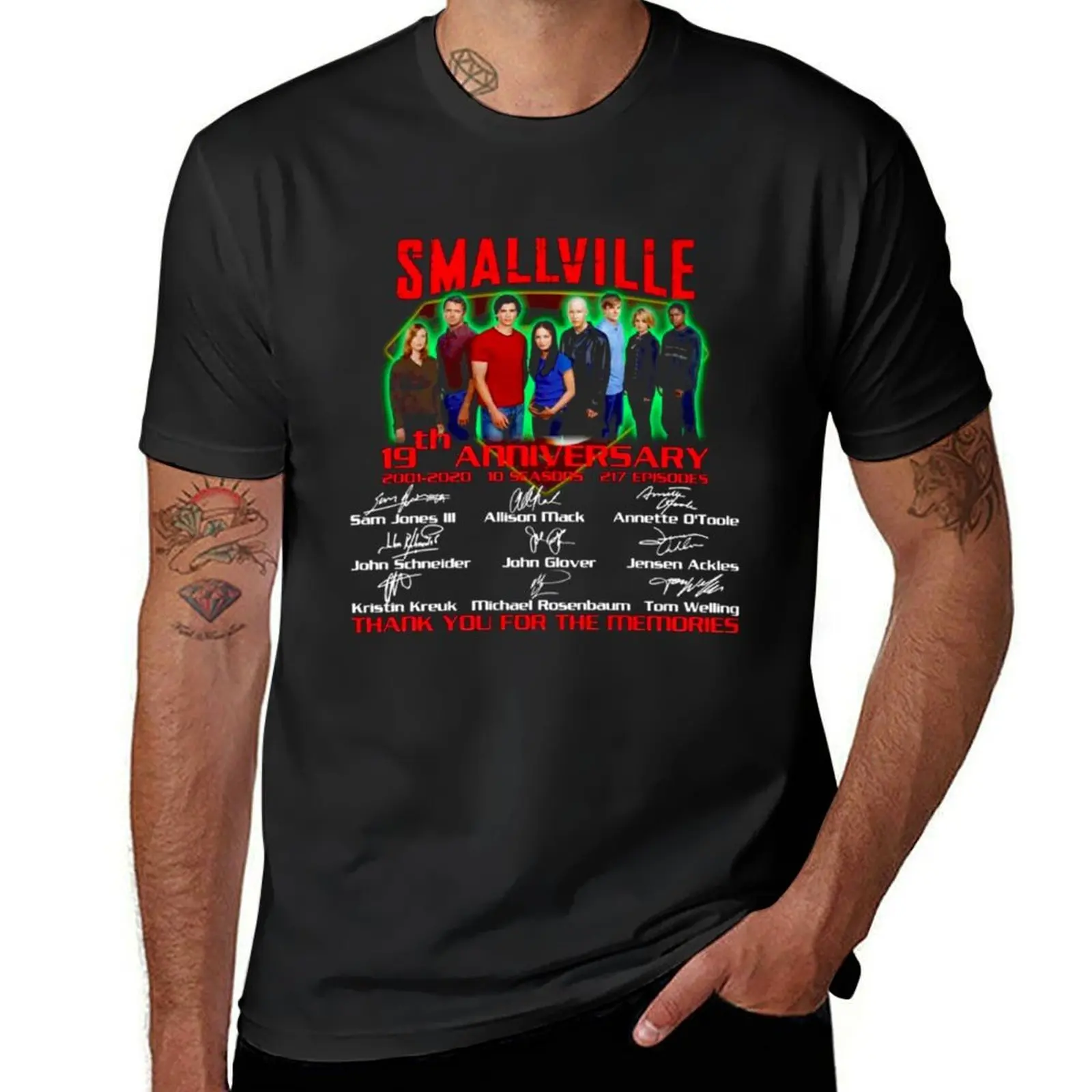 Smallville 19th Anniversary All cast Signed Thank You for The Memories T-Shirt street wear men clothings
Smallville 19th Anniversary All cast Signed Thank You for The Memories T-Shirt street wear men clothings