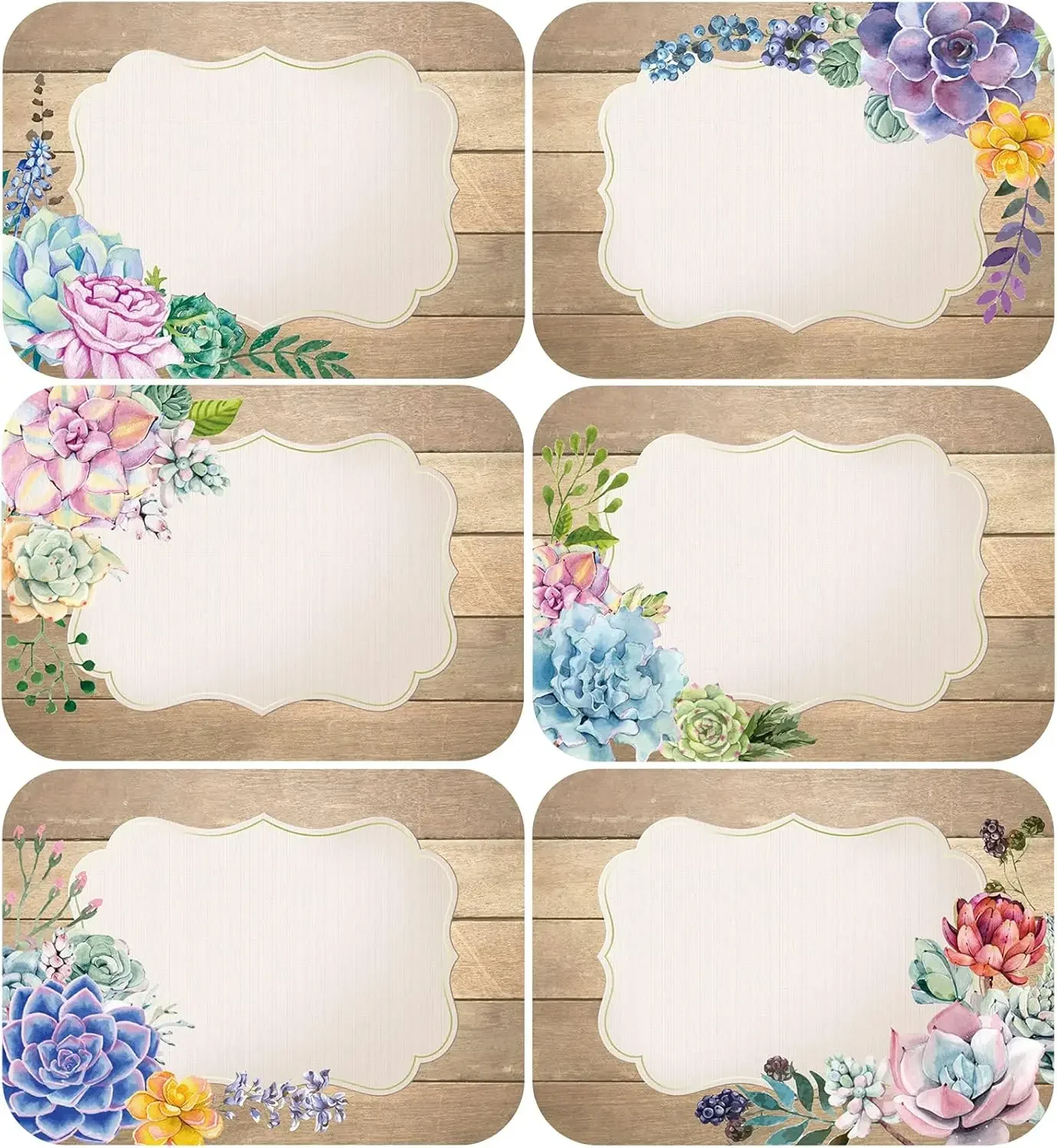 120 Rustic Bloom Leaves Name Tags, Self-Adhesive Succulent Floral Labels, Watercolor Stickers for Classroom Office Party Decor
120 Rustic Bloom Leaves Name Tags, Self-Adhesive Succulent Floral Labels, Watercolor Stickers for Classroom Office Party Decor