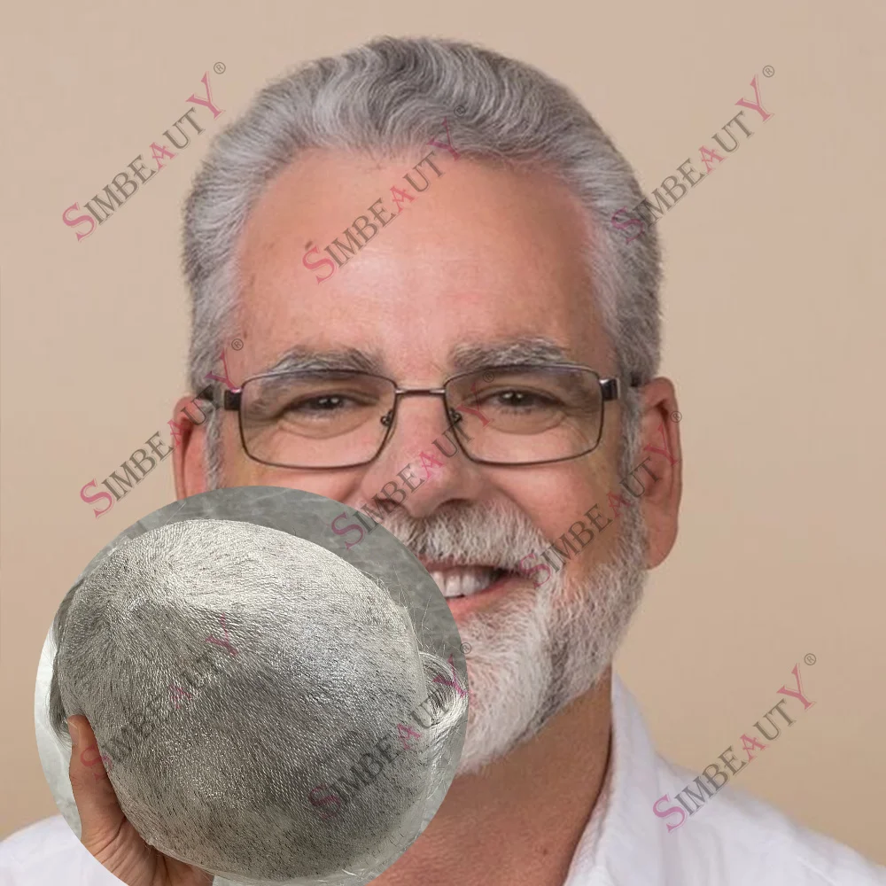 80%Density 0.02mm Ultra Thin Skin Toupee Invisible Natural Hairline Microskin Vloop System Blonde Grey 1B80 1B65 Old Men's Hairp
80%Density 0.02mm Ultra Thin Skin Toupee Invisible Natural Hairline Microskin Vloop System Blonde Grey 1B80 1B65 Old Men's Hairp