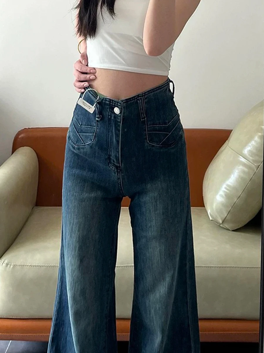 Джинсы-колокольчики больших размеров, женские джинсы с высокой талией, прямые брюки, свободный крой, утягивающие джинсы, повседневные хлопковые эластичные джинсы синего цвета
Джинсы-колокольчики больших размеров, женские джинсы с высокой талией, прямые брюки, свободный крой, утягивающие джинсы, повседневные хлопковые эластичные джинсы синего цвета