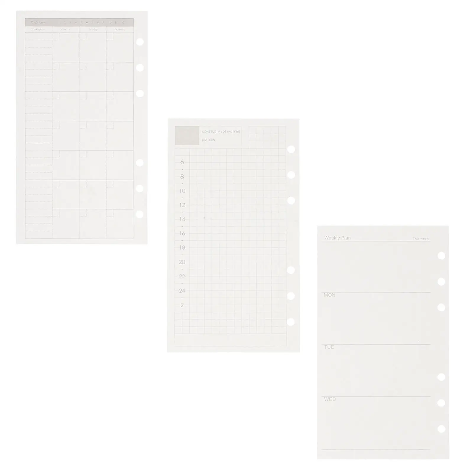 3 Pcs Loose Leaf Refill Pages Undated Daily Weekly Monthly Planner Inserts Planner Pages White Paper Student Pocket
3 Pcs Loose Leaf Refill Pages Undated Daily Weekly Monthly Planner Inserts Planner Pages White Paper Student Pocket