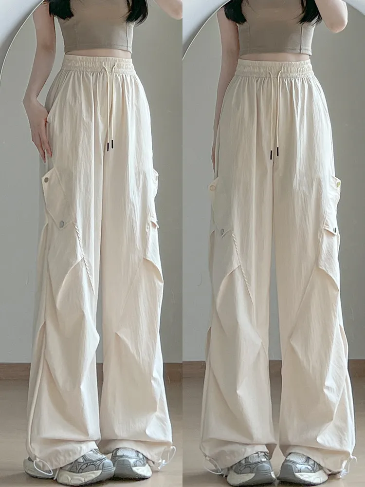 American Style Quick Dry Work Pants Women Summer plus Size Loose Outdoor Sports Trousers High Waist Wide Leg Pants
American Style Quick Dry Work Pants Women Summer plus Size Loose Outdoor Sports Trousers High Waist Wide Leg Pants