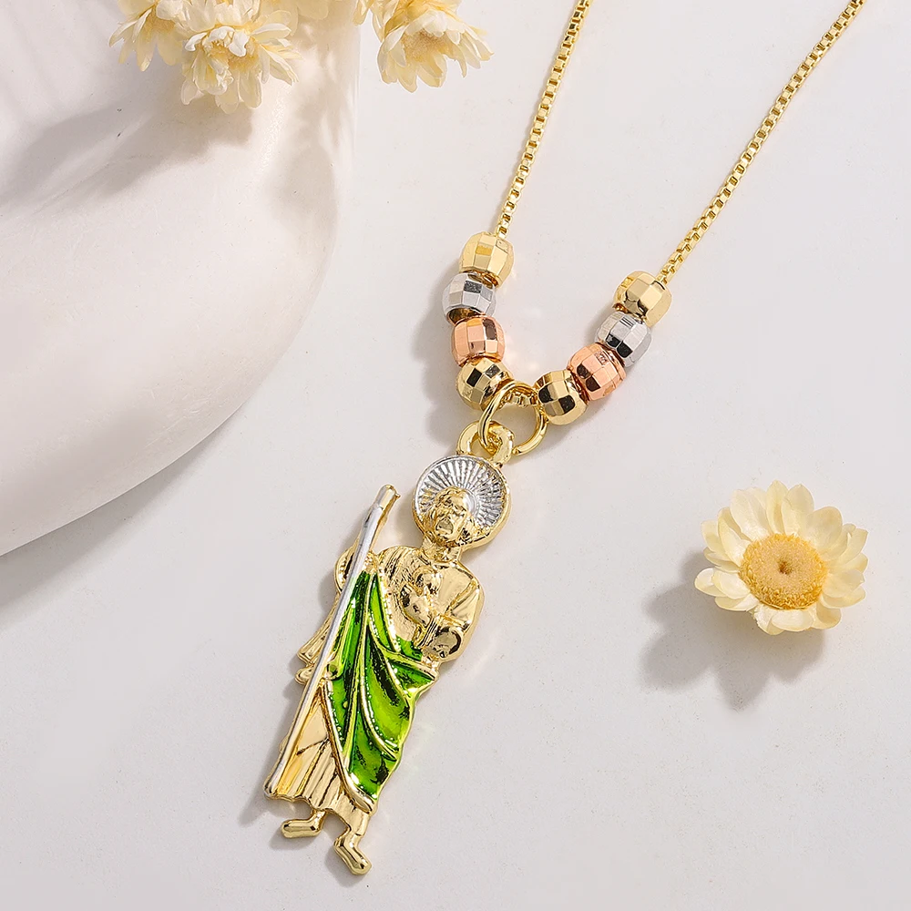 Luck Fashion New Religious Virgin Mary Death Saint Jude Universal Chain Necklace Pendant Personality Ladies Party Gift
Luck Fashion New Religious Virgin Mary Death Saint Jude Universal Chain Necklace Pendant Personality Ladies Party Gift