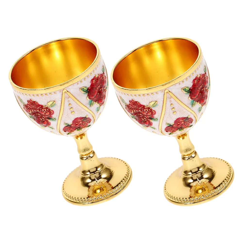 2 Pcs European Glass Decorative Drinking Cup Cups Household Liquor Metal Tea
2 Pcs European Glass Decorative Drinking Cup Cups Household Liquor Metal Tea