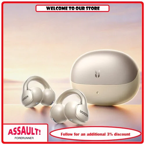 2026 New UGREEN HITUNEX8 Ear Clip Earphones Bluetooth Open Earphones Flagship New Product
2026 New UGREEN HITUNEX8 Ear Clip Earphones Bluetooth Open Earphones Flagship New Product