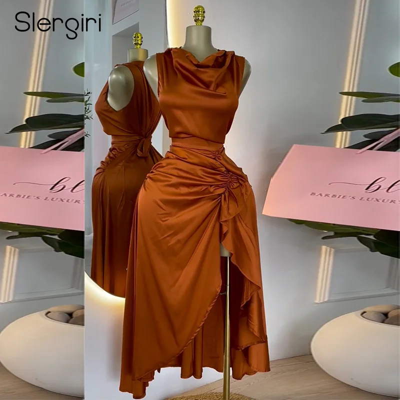 Slergiri Women's Swinging Collar Sleeveless Elegant Long Dress 2025 Summer Back Tie High Waist Asymmetrical Ruffled Dresses
Slergiri Women's Swinging Collar Sleeveless Elegant Long Dress 2025 Summer Back Tie High Waist Asymmetrical Ruffled Dresses