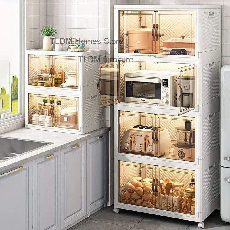 Modern Multi-layer Storage Rack with Wheels Plastic Kitchen Cabinets Home Kitchen Sideboards Collapsible Bedroom Storage Cabinet
Modern Multi-layer Storage Rack with Wheels Plastic Kitchen Cabinets Home Kitchen Sideboards Collapsible Bedroom Storage Cabinet
