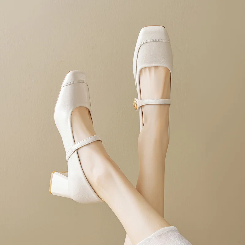 French-style high-heeled shoes for women, shallow-cut fairy-style chunky heel single shoes for women
French-style high-heeled shoes for women, shallow-cut fairy-style chunky heel single shoes for women