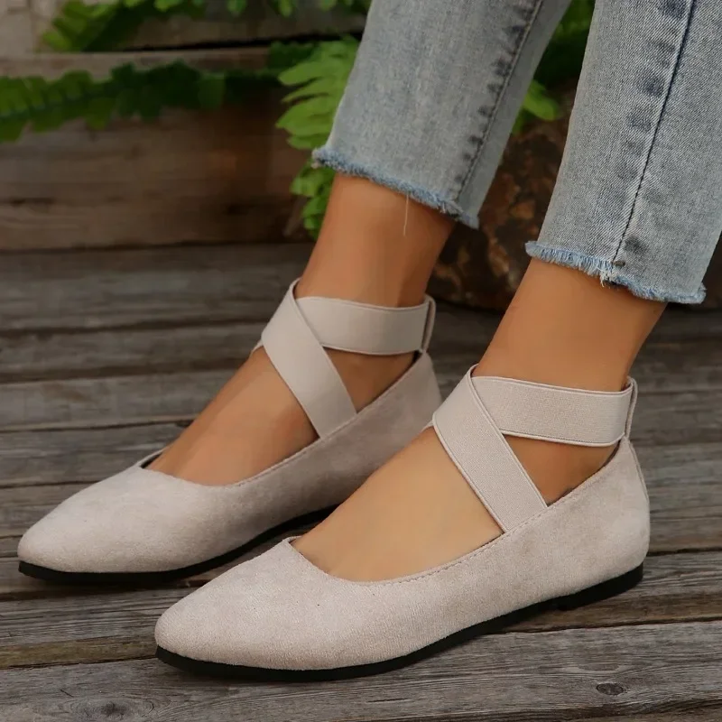 2025 Retro Shoes Female Ankle-wrap Women's Flats Daily Casual Flats Women Pointed Toe Shallow Soft Bottom Plus Size Shoes Women
2025 Retro Shoes Female Ankle-wrap Women's Flats Daily Casual Flats Women Pointed Toe Shallow Soft Bottom Plus Size Shoes Women