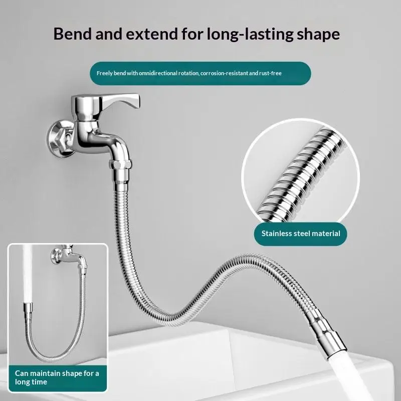 ⚑Universal Faucet Extension Extender Adjust Stainless Steel Water Tap Pipe Tube Splashproof Free Bending Faucet Extension Tube
⚑Universal Faucet Extension Extender Adjust Stainless Steel Water Tap Pipe Tube Splashproof Free Bending Faucet Extension Tube