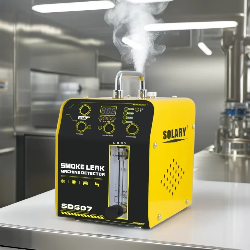 SD507 Universal Automotive Truck Smoke Leak Detector Engine Analyzer LCD Display Built-in Air Pump DC12V 65W Yellow
SD507 Universal Automotive Truck Smoke Leak Detector Engine Analyzer LCD Display Built-in Air Pump DC12V 65W Yellow