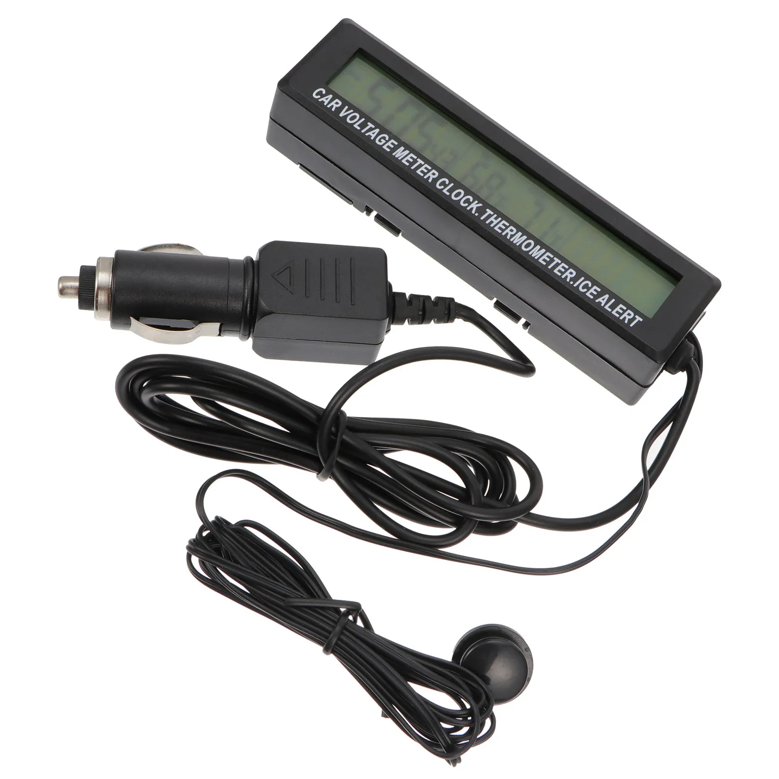 Термометр-часы-вольтметр с двухцветной подсветкой, датчиком температуры и оповещением о напряжении для автоматического мониторинга климата в автомобиле
Термометр-часы-вольтметр с двухцветной подсветкой, датчиком температуры и оповещением о напряжении для автоматического мониторинга климата в автомобиле