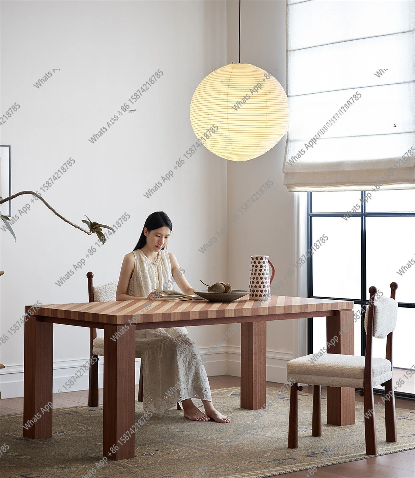 French retro solid wood dining table living room home personalized original designer rectangular table
French retro solid wood dining table living room home personalized original designer rectangular table