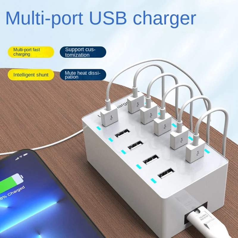 1 Piece 50W USB Multiport Charger Fast Charge Charger Charging Desktop Dock Charger White (EU)
1 Piece 50W USB Multiport Charger Fast Charge Charger Charging Desktop Dock Charger White (EU)