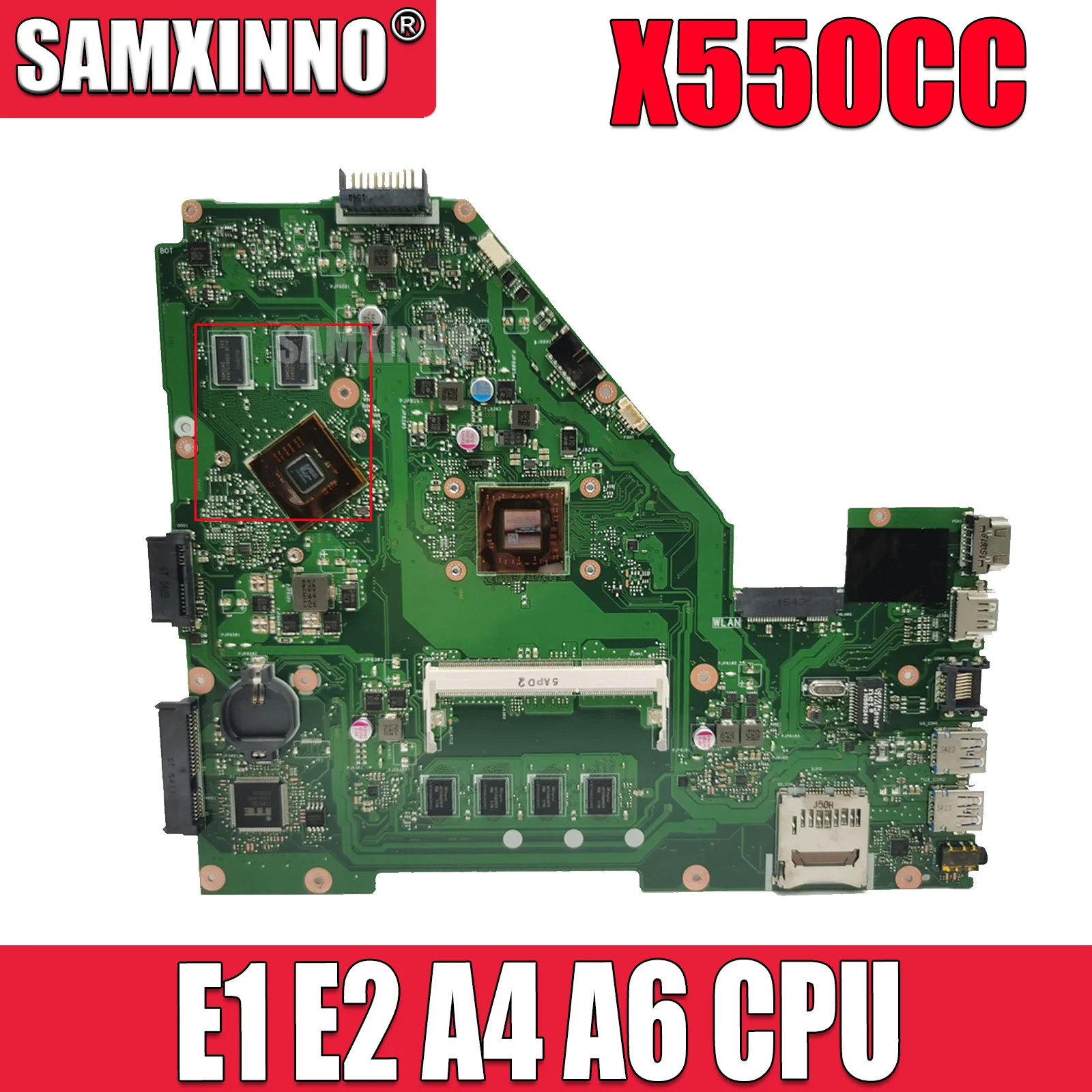 Материнская плата X550CC E1 E2 A4 A6 CPU 4 Гб RAM для ASUS Y581C X550C X552C X550C R510CC X550CC Материнская плата ноутбука
Материнская плата X550CC E1 E2 A4 A6 CPU 4 Гб RAM для ASUS Y581C X550C X552C X550C R510CC X550CC Материнская плата ноутбука