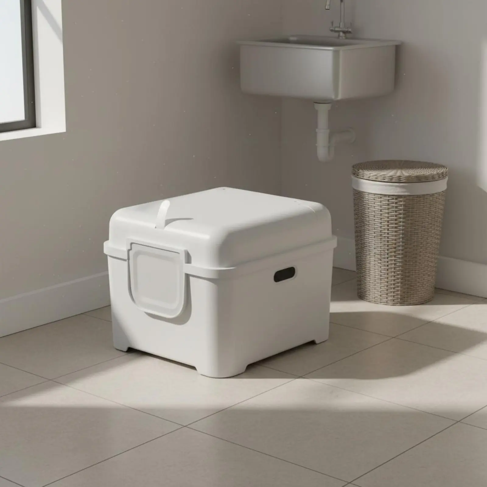 Extra Large Feline Litter Box Easy to Clean Enclosed Feline Litter Box Pet Care Stain Resistant Non-Stick Finish
Extra Large Feline Litter Box Easy to Clean Enclosed Feline Litter Box Pet Care Stain Resistant Non-Stick Finish