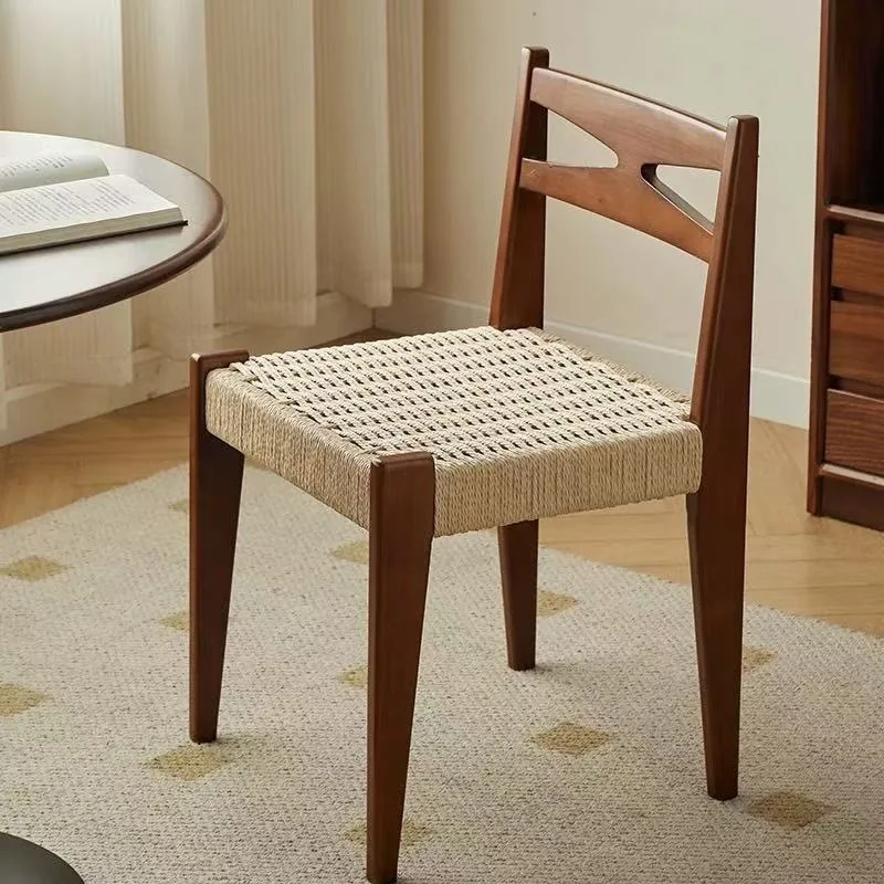 Nordic solid wood backrest Japanese dining chair home designer backrest chair rope chair retro simple casual medieval
Nordic solid wood backrest Japanese dining chair home designer backrest chair rope chair retro simple casual medieval