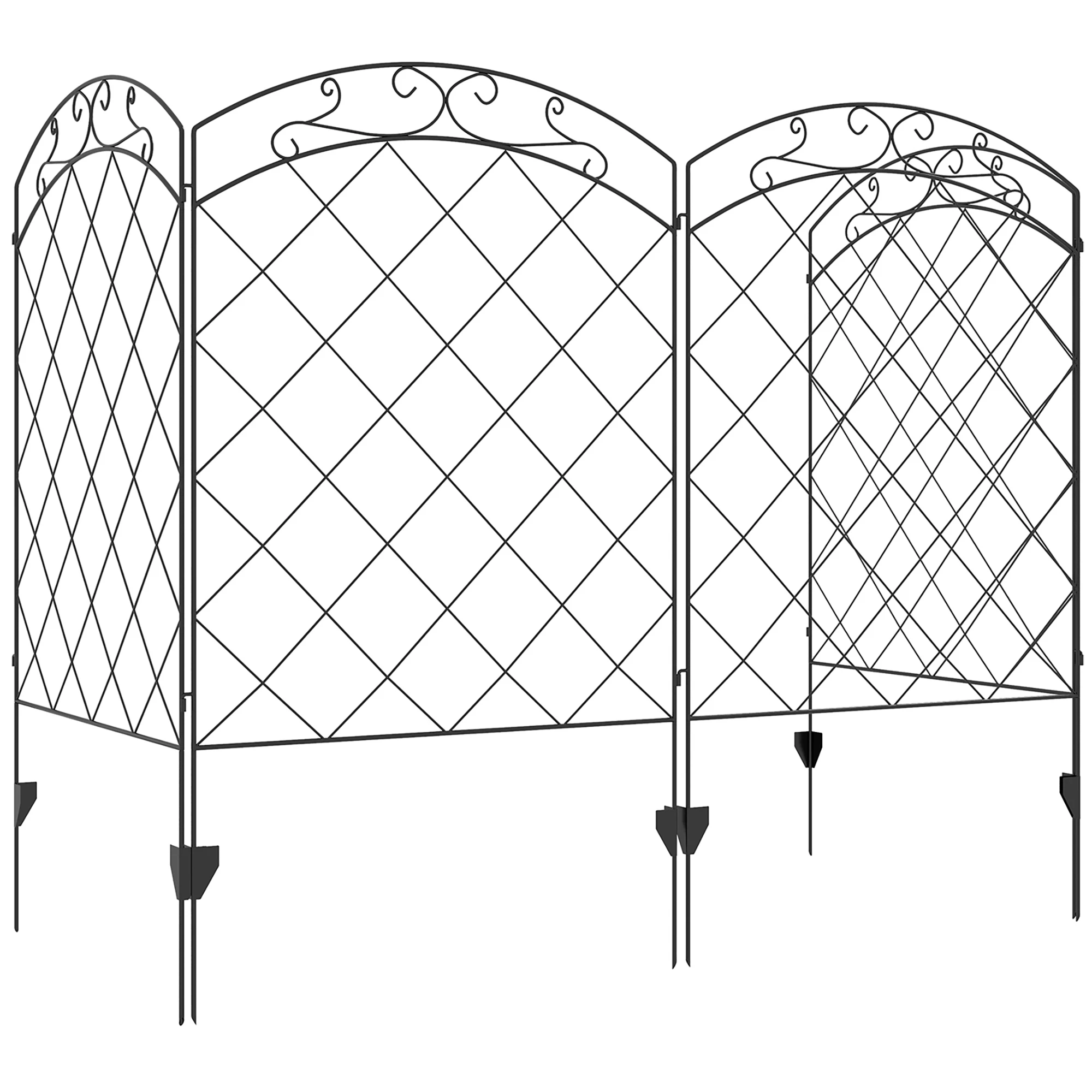 4 Pack Garden Fence Steel Panels 11 4 Ft Long X 43 Inch High Animal Barrier Decorative Border Flower Edging for Yard Patio
4 Pack Garden Fence Steel Panels 11 4 Ft Long X 43 Inch High Animal Barrier Decorative Border Flower Edging for Yard Patio