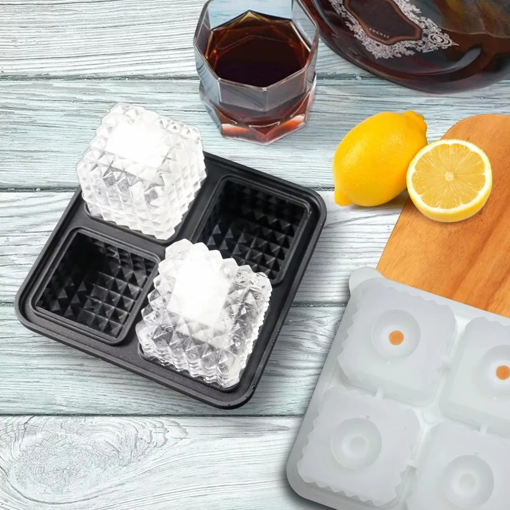 Homemade Silicone Square Ice Cube Mold Reusable Non-stick Whiskey Ice Cube Tray with Lid Ice Ball Mold Cocktail
Homemade Silicone Square Ice Cube Mold Reusable Non-stick Whiskey Ice Cube Tray with Lid Ice Ball Mold Cocktail