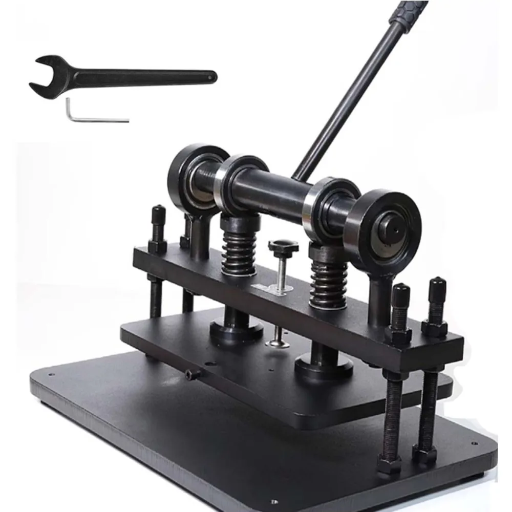 Leather Cutting Machine 26x12mm Embossing Plate Manual Die Cutter 0.47in Pressure Stroke Dual Guide Shafts for Various Materials
Leather Cutting Machine 26x12mm Embossing Plate Manual Die Cutter 0.47in Pressure Stroke Dual Guide Shafts for Various Materials