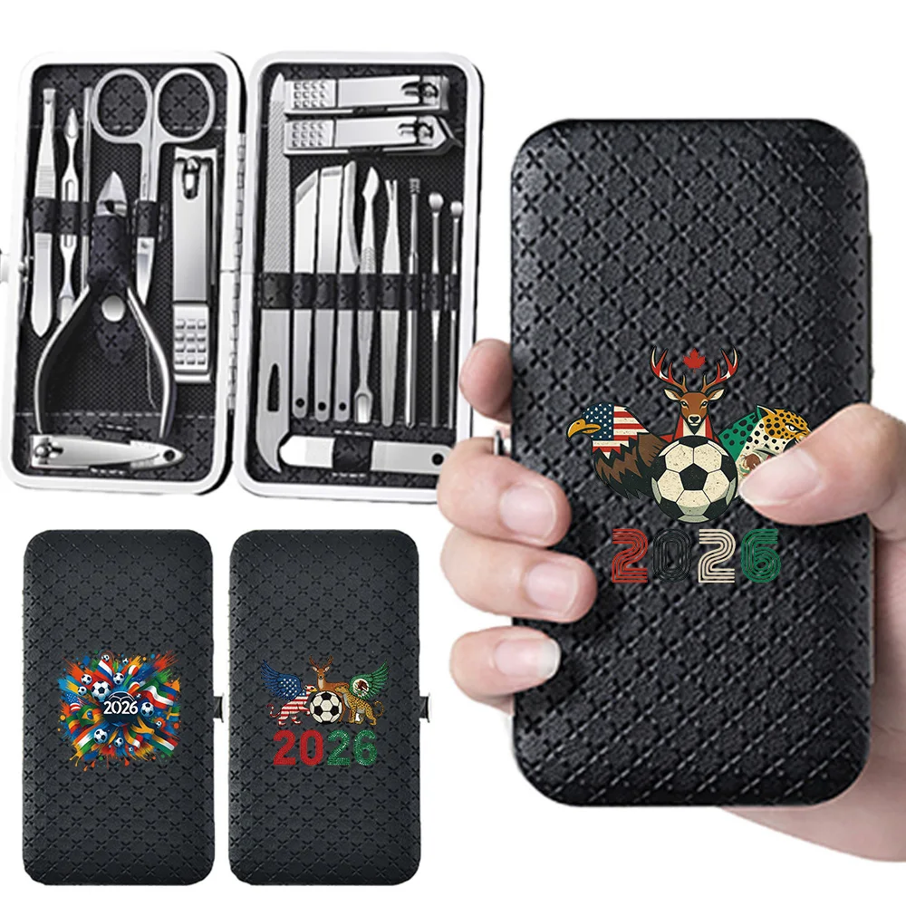 19 Pcs Manicure Pedicure Set Stainless Steel Nail Clipper Kit With Black PU Leather Case For Travel & Gift World 2026 Pattern
19 Pcs Manicure Pedicure Set Stainless Steel Nail Clipper Kit With Black PU Leather Case For Travel & Gift World 2026 Pattern