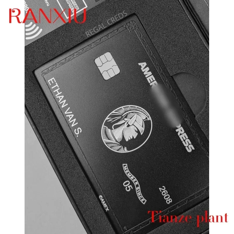Metal card personal business card black card design and production custom card
Metal card personal business card black card design and production custom card