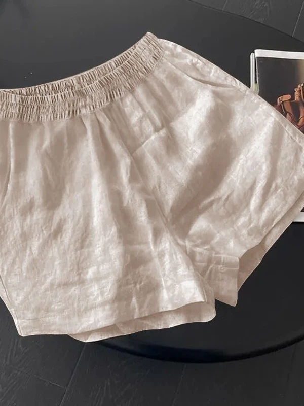 Casual High Waist Linen Fabric Women's Summer Loose Fit Straight Leg Pants Elastic Waist Shorts Versatile Slimming Sporty Tro...
Casual High Waist Linen Fabric Women's Summer Loose Fit Straight Leg Pants Elastic Waist Shorts Versatile Slimming Sporty Tro...