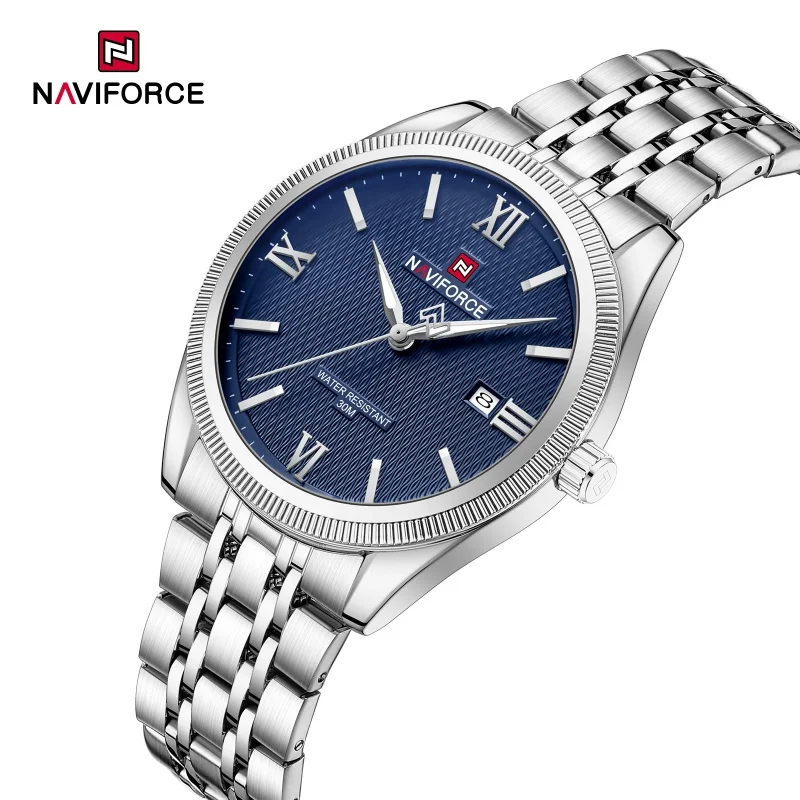 NAVIFORCE Men Quartz Watch 3ATM Waterproof Luminous Fluted Bezel Stainless Steel Male Fashion Business Luxury Wristwatch NF9282
NAVIFORCE Men Quartz Watch 3ATM Waterproof Luminous Fluted Bezel Stainless Steel Male Fashion Business Luxury Wristwatch NF9282