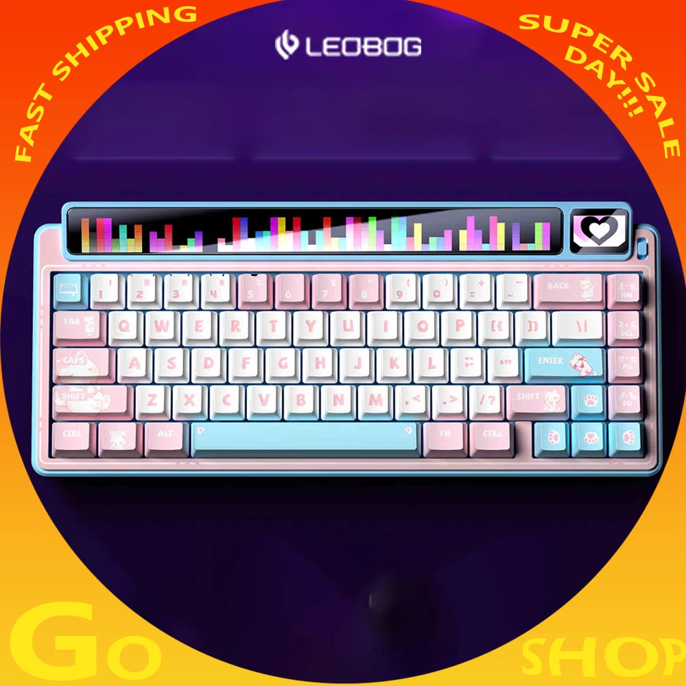 New LEOBOG AMG65 Mechanical Keyboard Smart Screen Bluetooth Three Mode Hot Swap E-sports Gaming Keyboard Customized 8000mAh Gift
New LEOBOG AMG65 Mechanical Keyboard Smart Screen Bluetooth Three Mode Hot Swap E-sports Gaming Keyboard Customized 8000mAh Gift