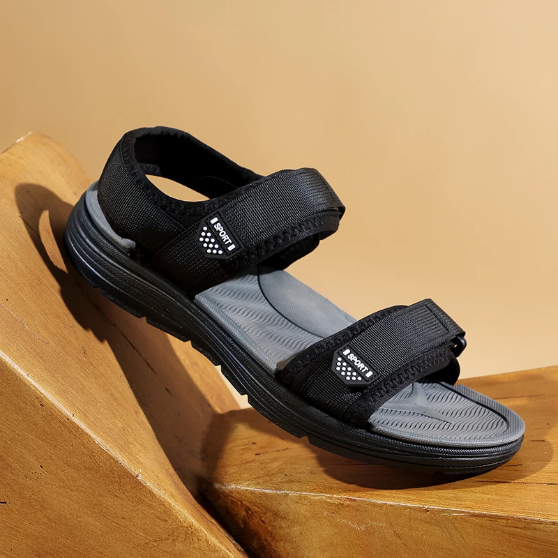 Высококачественные нескользящие сандалии для мужчин, летние, новые, износостойкие, дышащие, простые мужские деловые пляжные туфли для женщин, черные тапочки
Высококачественные нескользящие сандалии для мужчин, летние, новые, износостойкие, дышащие, простые мужские деловые пляжные туфли для женщин, черные тапочки