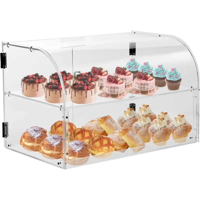 VEVOR Pastry Display Case,2Tier Commercial Countertop Bakery Display Case, Acrylic Display Box with Rear Door Access,22"x14"x14"
VEVOR Pastry Display Case,2Tier Commercial Countertop Bakery Display Case, Acrylic Display Box with Rear Door Access,22"x14"x14"