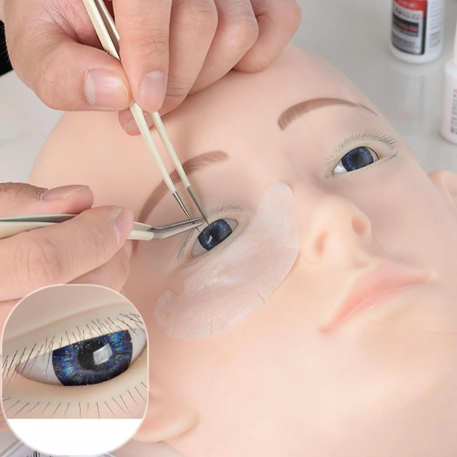 False Eyelash Mannequin Head to Clean Portable Lash Extension Makeup Practice Face for Makeup Beginners Home
False Eyelash Mannequin Head to Clean Portable Lash Extension Makeup Practice Face for Makeup Beginners Home