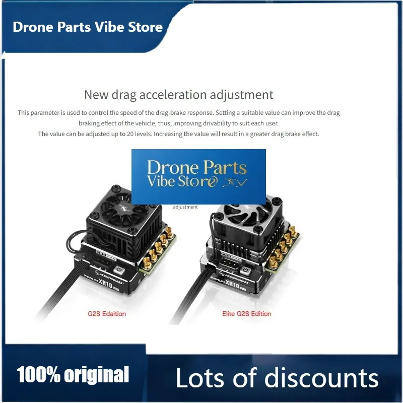 Drone PartsHobbywing XERUN XR10 Pro G2S / XeRun XR10 Pro Elite G2s G3 160A Sensored Brushless ESC For 1/10 RC Touring Buggy
Drone PartsHobbywing XERUN XR10 Pro G2S / XeRun XR10 Pro Elite G2s G3 160A Sensored Brushless ESC For 1/10 RC Touring Buggy