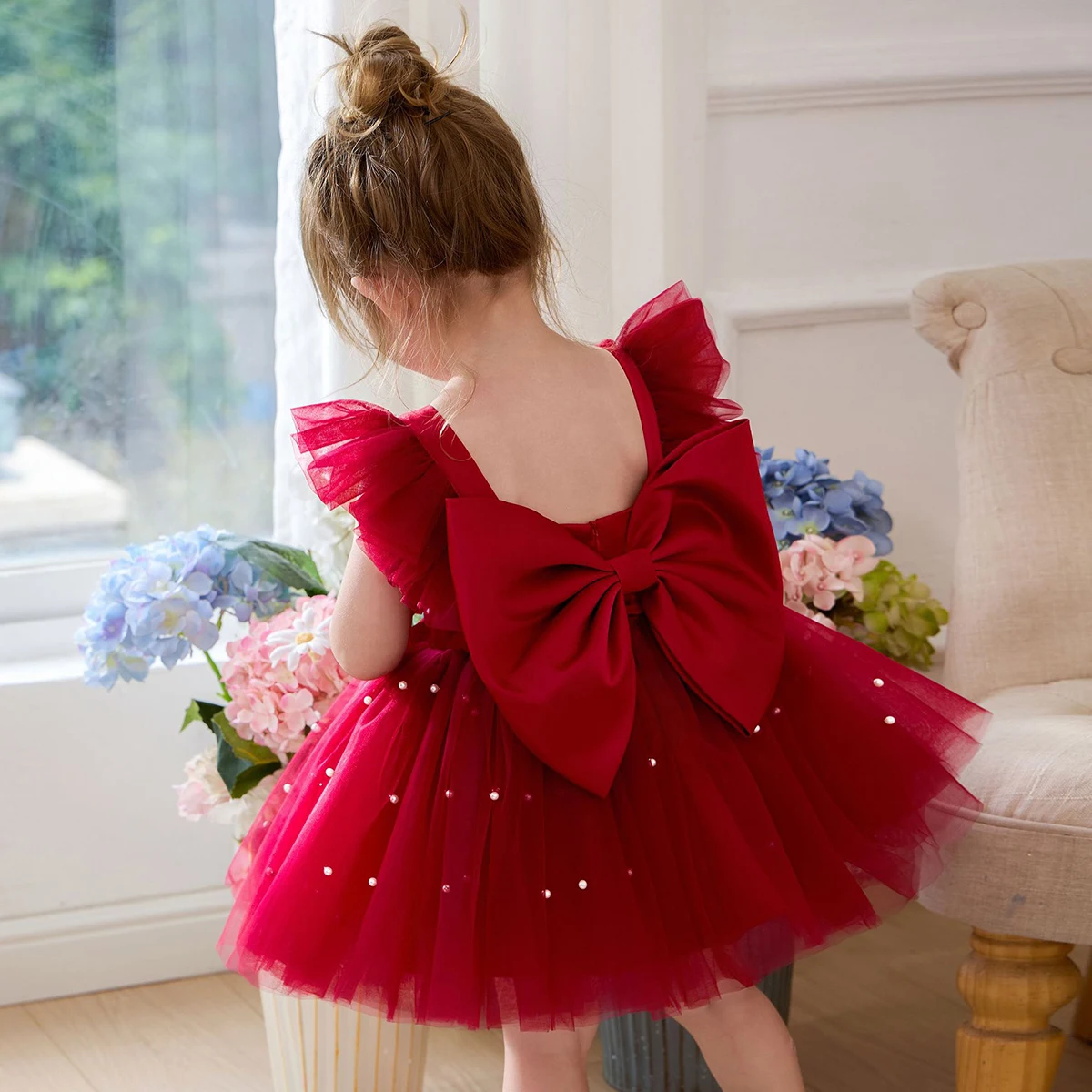 Baby's First Year Old Birthday Party Dress Cute Girl Pink Flying Sleeves Puffy Princess Dresses White Flower Girl Dress
Baby's First Year Old Birthday Party Dress Cute Girl Pink Flying Sleeves Puffy Princess Dresses White Flower Girl Dress