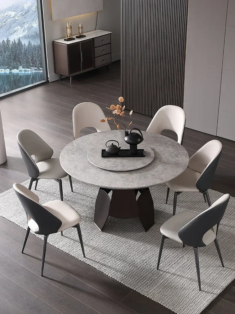Durable Practical Round dining table and chair combination Nordic solid wood round dining table turntable living room home round
Durable Practical Round dining table and chair combination Nordic solid wood round dining table turntable living room home round