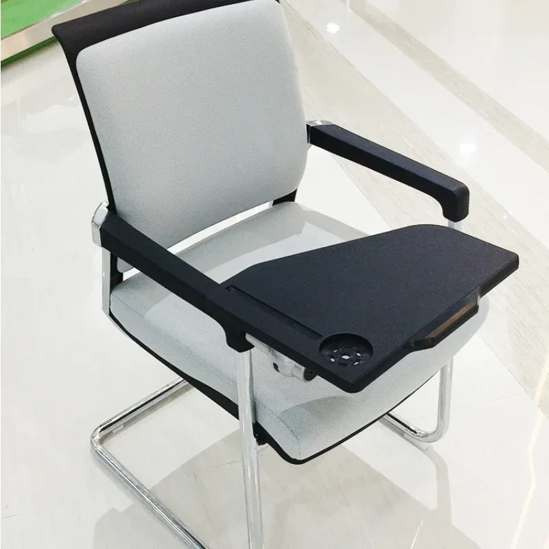 Meeting chair with small table board, arched fixed legs, conference with writing board
Meeting chair with small table board, arched fixed legs, conference with writing board