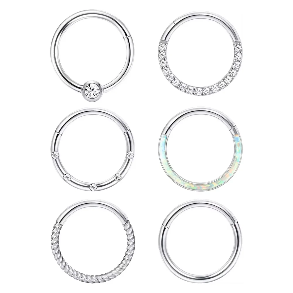 Florideco Nose Ring Septum Ring for Women Men Surgical Steel Nose Piercing Conch Tragus Cartilage Earrings Piercing Lip Rings
Florideco Nose Ring Septum Ring for Women Men Surgical Steel Nose Piercing Conch Tragus Cartilage Earrings Piercing Lip Rings
