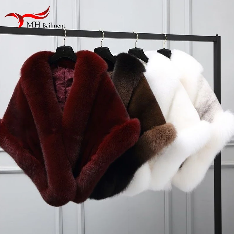 New Faux Fur Shawl Windproof Winter Warm Evening Dress Scarf Thicken Wraps Soft Long Ponchos Comfort Plush Cloak Women Clothes
New Faux Fur Shawl Windproof Winter Warm Evening Dress Scarf Thicken Wraps Soft Long Ponchos Comfort Plush Cloak Women Clothes