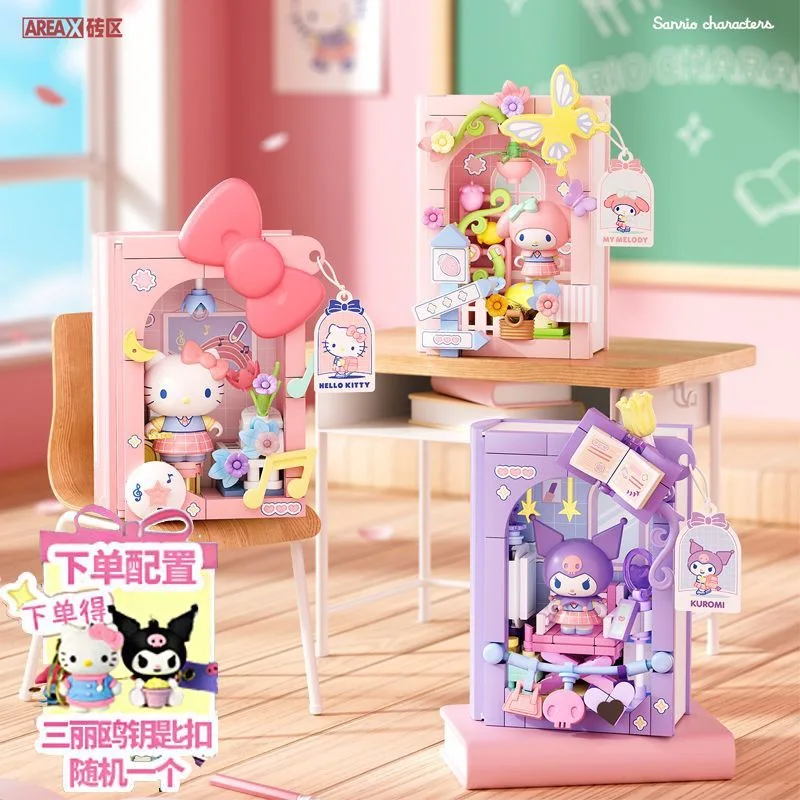 AREAX Brick District Sanrio Family Campus Diary Kuromi Hello Kitty Assembling Building Blocks Book Toy Model
AREAX Brick District Sanrio Family Campus Diary Kuromi Hello Kitty Assembling Building Blocks Book Toy Model