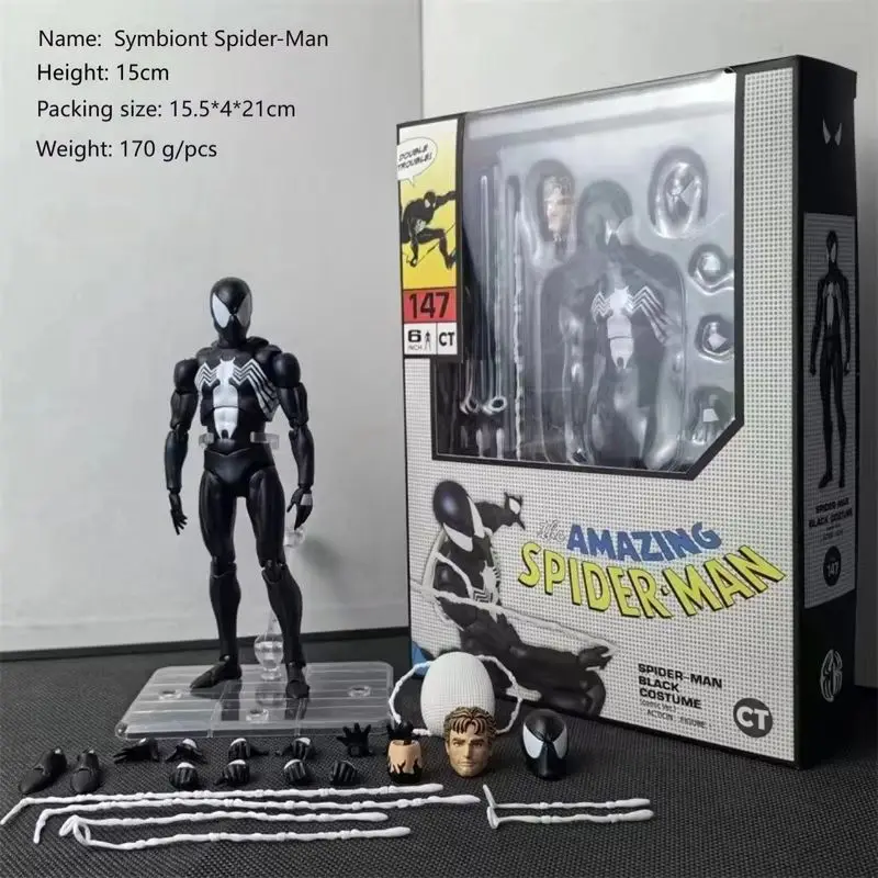 Spiderman Figure Black Symbiote Spider Man Figurine Custom Model Gk Statue Desktop Decoration Collectible Gift Toy
Spiderman Figure Black Symbiote Spider Man Figurine Custom Model Gk Statue Desktop Decoration Collectible Gift Toy