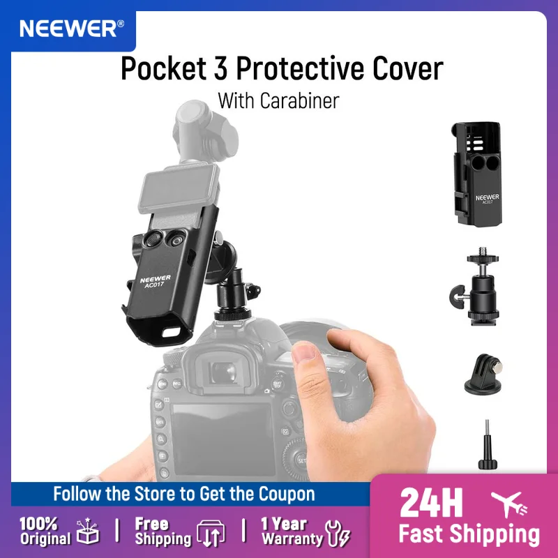 NEEWER Basics Pocket 3 Extension Adapter Mount Kit Compatible with DJI Osmo Pocket 3 for DSRL Digital Camera Vlogging GP-68
NEEWER Basics Pocket 3 Extension Adapter Mount Kit Compatible with DJI Osmo Pocket 3 for DSRL Digital Camera Vlogging GP-68