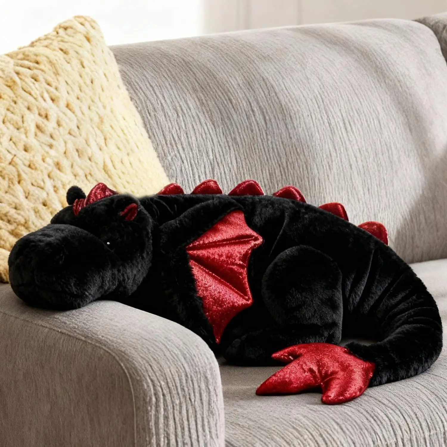 CozyNest0 Store ARELUX Large 36in Cute Dragon Stuffed Animals Plush Toy Soft Black Pterosaur Plushie Giant Fuzzy Dinosaur Pillow Plushies with Wings Cuddly Gifts for Friends Family
CozyNest0 Store ARELUX Large 36in Cute Dragon Stuffed Animals Plush Toy Soft Black Pterosaur Plushie Giant Fuzzy Dinosaur Pillow Plushies with Wings Cuddly Gifts for Friends Family