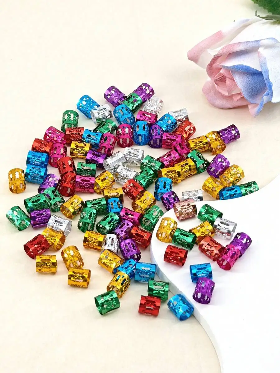 100pcs Multi-Color Metal Hair Beads For Braids Dreadlocks Adult Hair Styling Accessories
100pcs Multi-Color Metal Hair Beads For Braids Dreadlocks Adult Hair Styling Accessories
